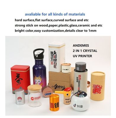 Andemes A3 UV フラットベッドプリンター DTFプリンター ペン用 カップボトル 木製 ギフトボックス 3060 UV印刷機