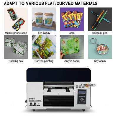 UVプリンター デジタルインクジェット フラットベッド 3060 プリンター デュアル XP600 3D CMYKW ラニッシュ 小売用