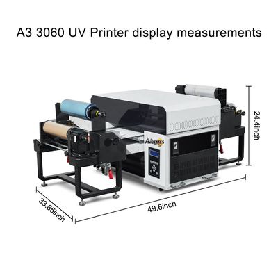 服 プリンター 6色 A3サイズ UVLEDUVフラットベッドプリンター ロールからロール印刷 3060 uv dtfプリンター ワニ付き