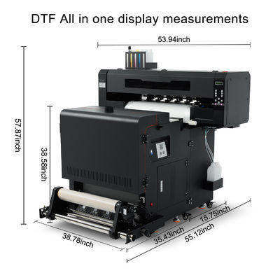 オートマティック 60cm DTFプリンター オールインワンソリューション ピンメントインクとXP600印刷頭