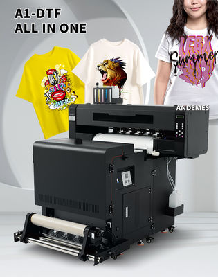 ピンメントインクとロールをロールに転送する機能を持つ60cm印刷幅Tシャツプリンター