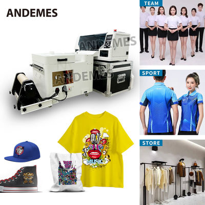 AndemesでTシャツをカスタマイズする デスクトップ13インチDTFプリンター 2つのXP600ヘッド CMYK Wインク