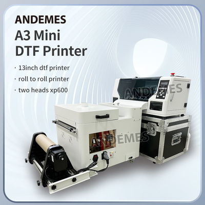 Andemes デスクトップDTFプリンタ 双XP600ヘッドとホワイトインク循環