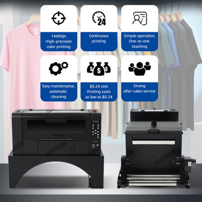 Tシャツ印刷用インクジェットプリンター 13インチ XP600ヘッド DTFフィルム粉末シェーカーオーブン