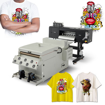 高解像度Tシャツ印刷のための600mmプリント寸法ダブルヘッドDTFプリンター