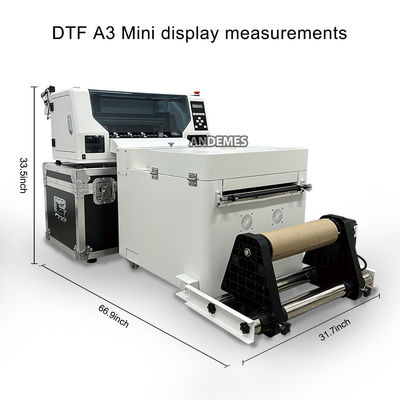 ミニ A3 dtf プリンター eps 双頭 xp600 粉引機オーブン