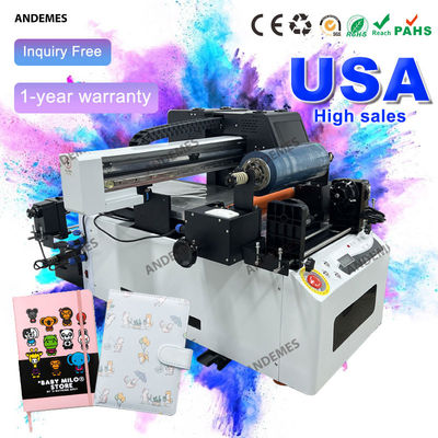 UVプリンター 2 in 1 6090 カップ ボトル 電話ケースプリンター 60cm 印刷幅 CMYKWWWW インク色