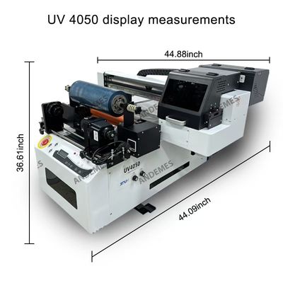 解析度 CMYKWV UVインクプリンター エプソン XP600*2 プリンタヘッドとメインソフト