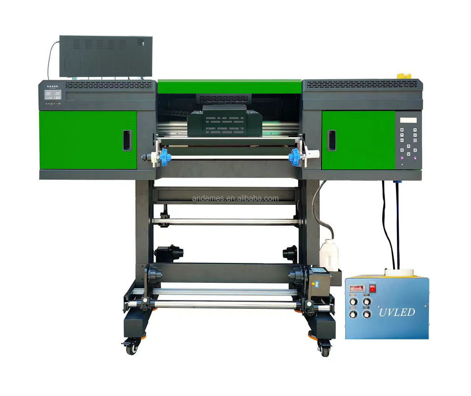 130kg Andemes 24INCH UVステッカープリント機 カスタム 小型インクジェットUV DTFフラットベッドロール